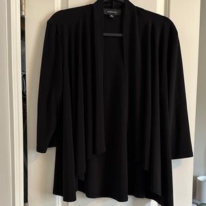 Catherines Classic Black Open Cardigan